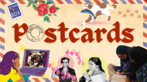 postcard april behanbox